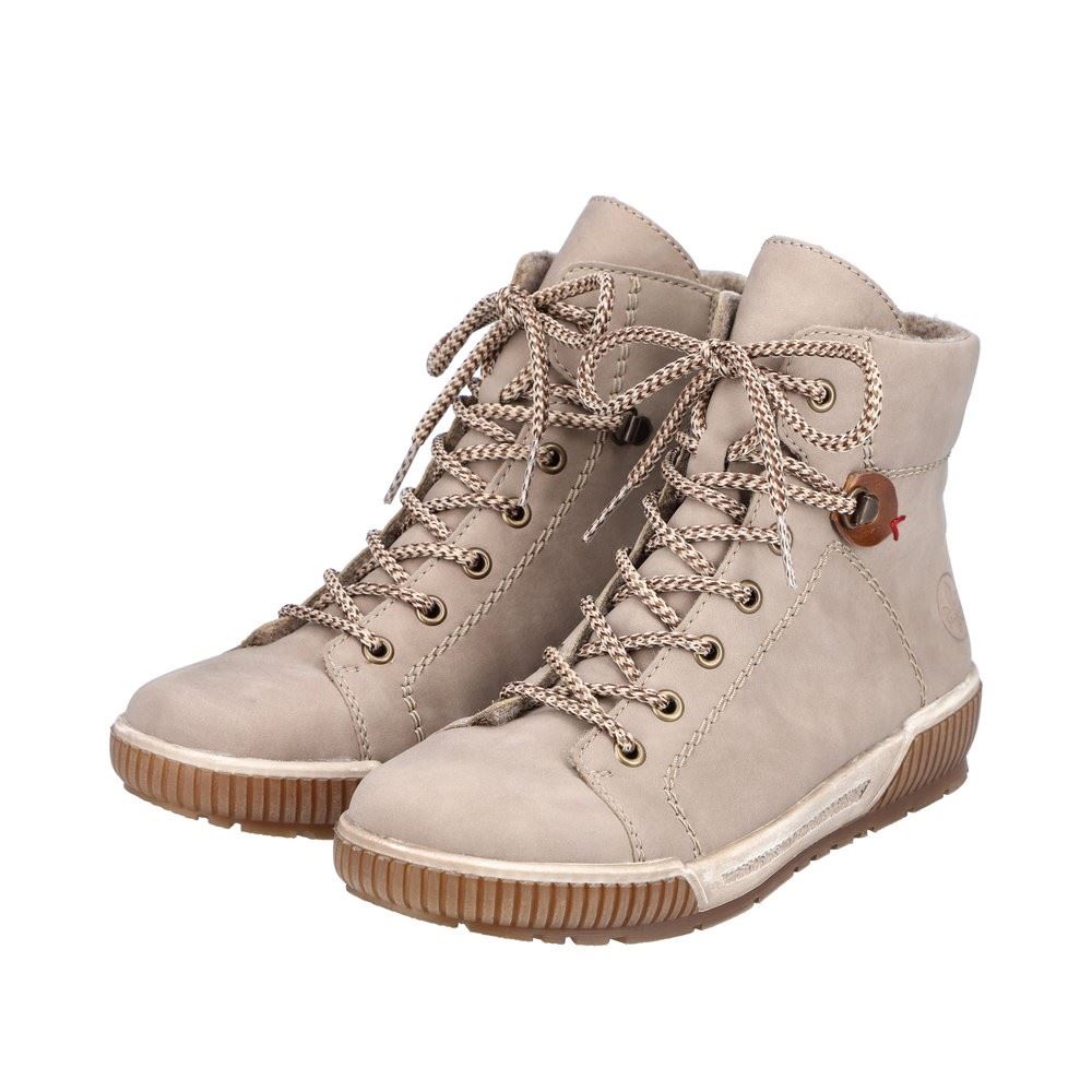 Rieker Antistress Damen Schnürboot Warmfutter beige S22 N0730-64 