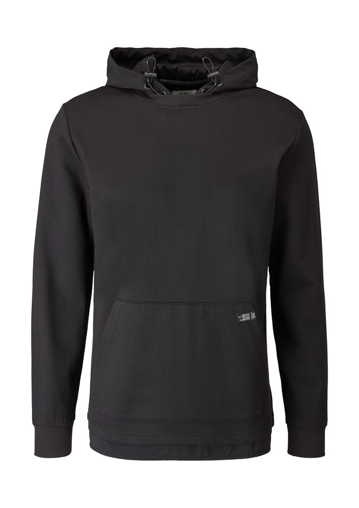 QS designed by Herren Sweatshirt Kapuze S21 schwarz 2106710 