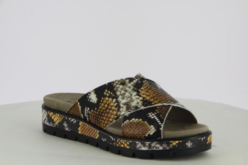 Aco Pantolette Keilabsatz Animalprint 946/8894 