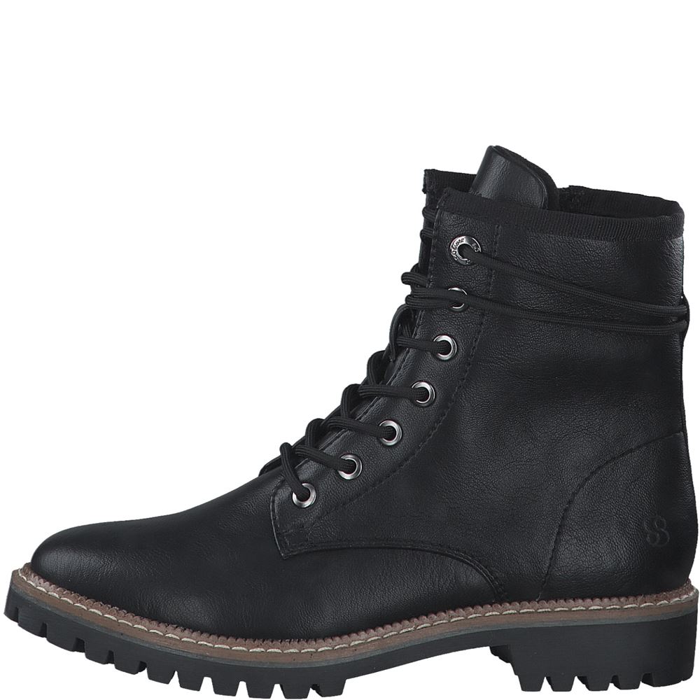 s.Oliver Schnürstiefelette Schnürboots schwarz  S22 5-5-25237-29 42 | 001 BLACK | 