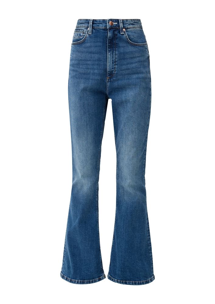 QS designed by Slim: Jeans mit Flared leg blau S13  2126856 