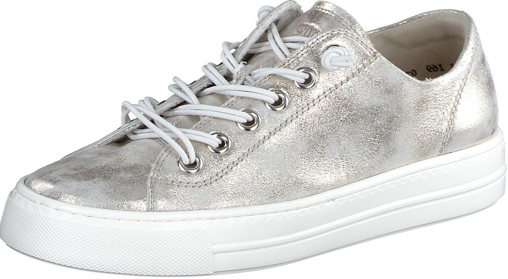 Paul Green Super Soft Pauls mit Relax Weite Wechselfußbett Leder metallic silber S13 4081-033 