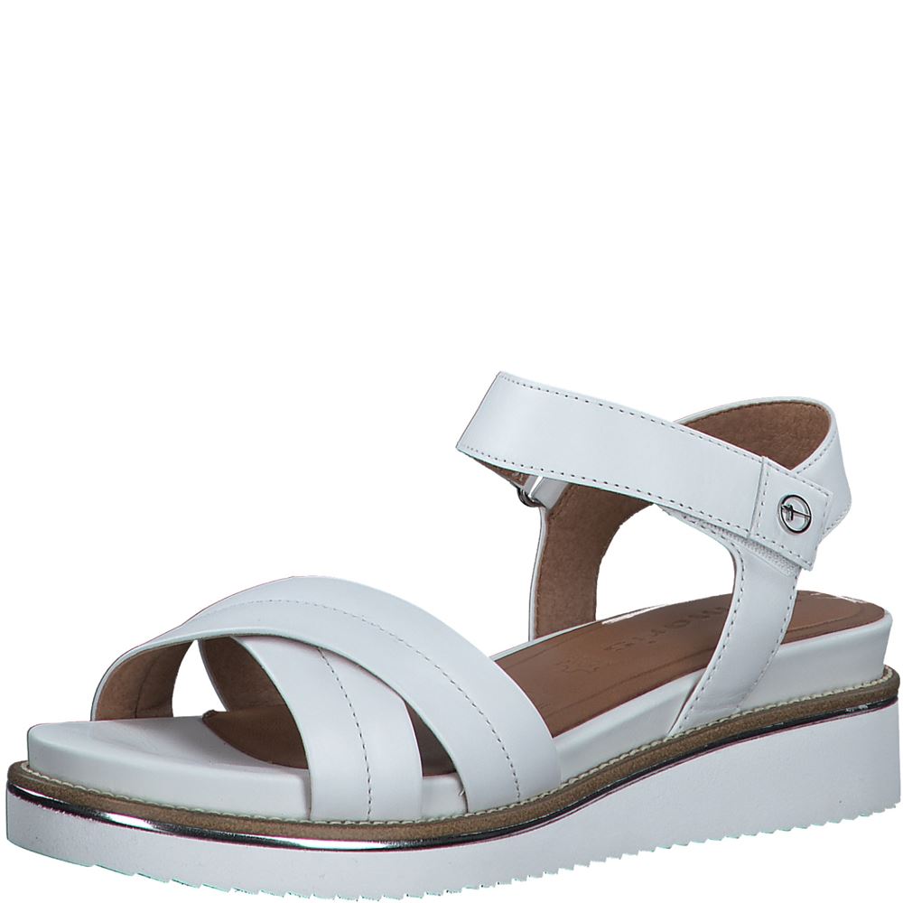 Tamaris Sandalette Leder white S13  1-1-28225-20 