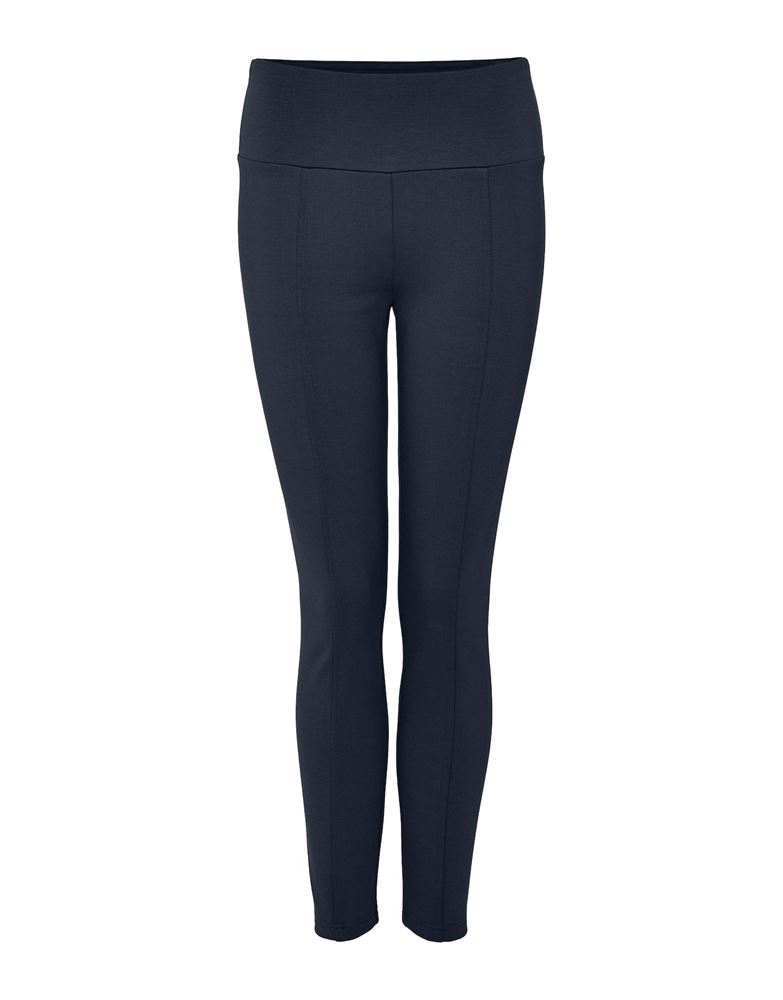 OPUS Leggings Enopi breiter Bund abgesteppte Ziernaht blau S22 1007375977100 38 | 60007 blue shad | 