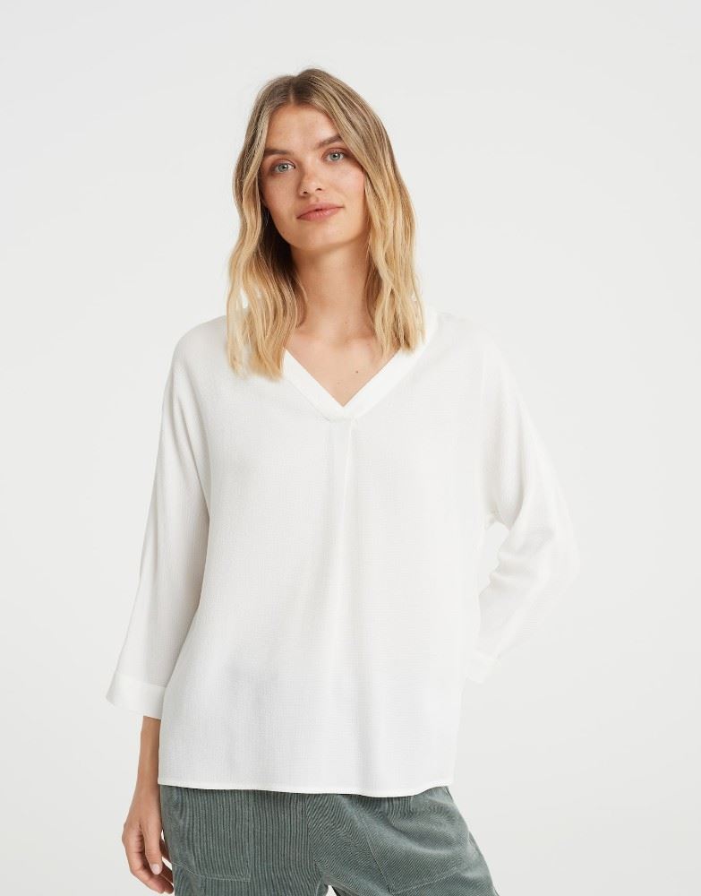 OPUS Shirtbluse FALIEN milk S22 1007045809100 