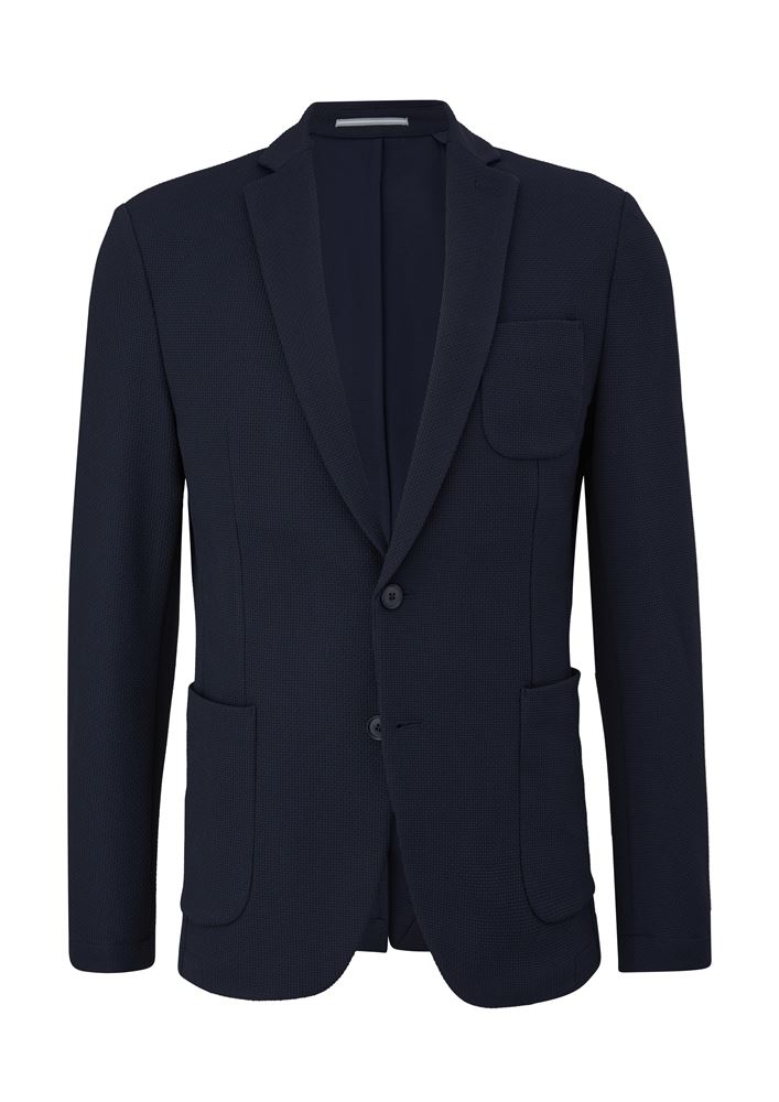 s.Oliver Blazer mit Piquéstruktur navy S13  2125816 52 | 59M1 BLUE | 