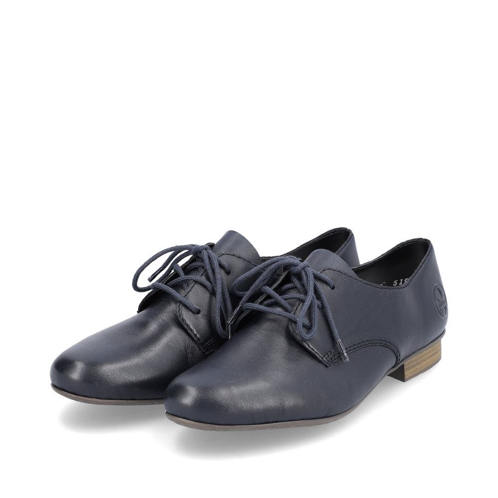 Rieker Antistress Damen Schnürschuh Leder klassisch blau S13 51900-14 