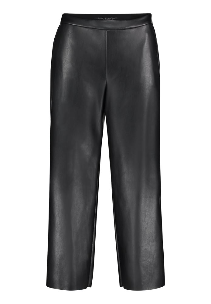 Betty Barclay Lederimitat Culotte High Waist schwarz S22 66282738 