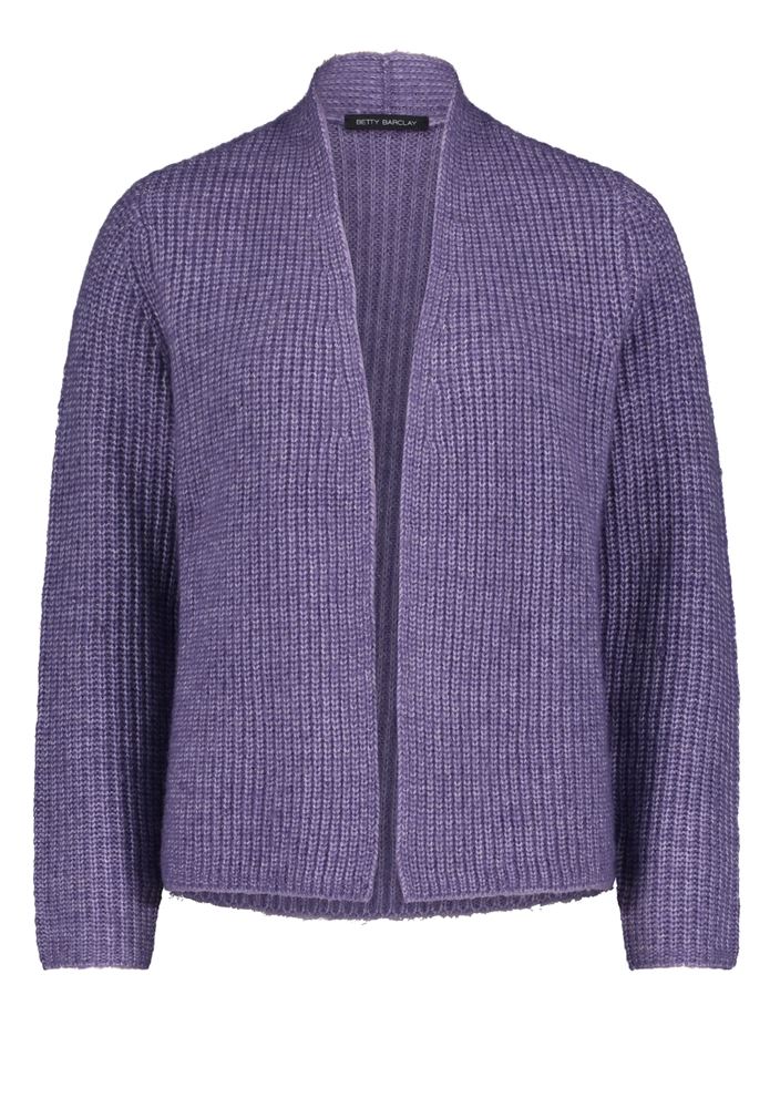 Betty Barclay Strickjacke Cardigan lila S22 57491170 44 | 6713 mulled gra | 