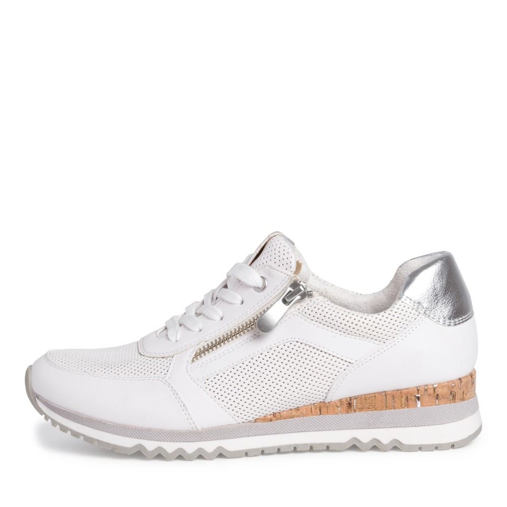 MARCO TOZZI Damen Sneaker Reißverschluss weiß  S12  2-2-23782-28 
