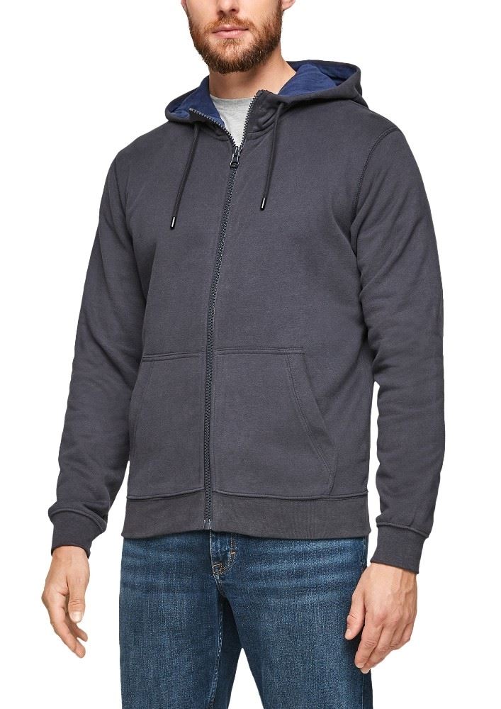 s.Oliver Sweatjacke Kapuze Taschen Noos blau 2055093 
