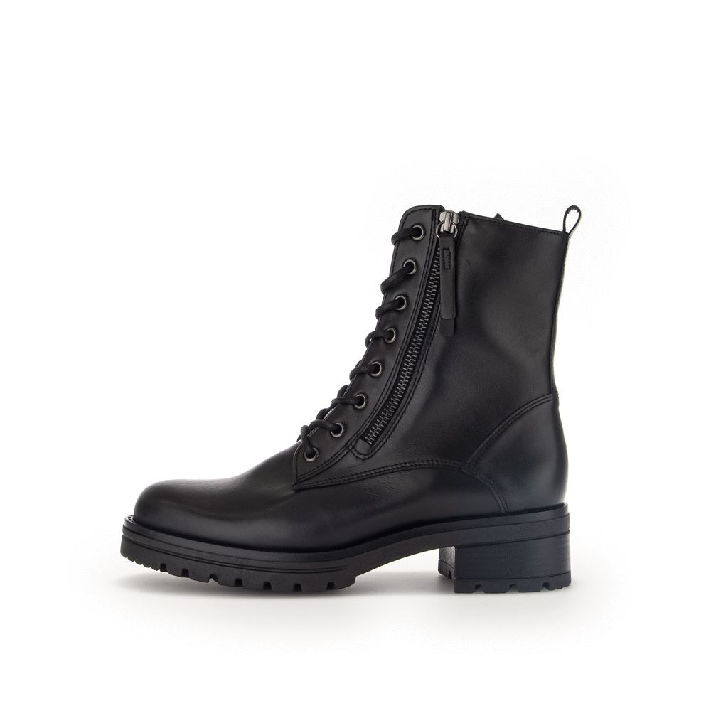 Gabor Biker Boots Leder Wechselfußbett schwarz S23 32.785.87 