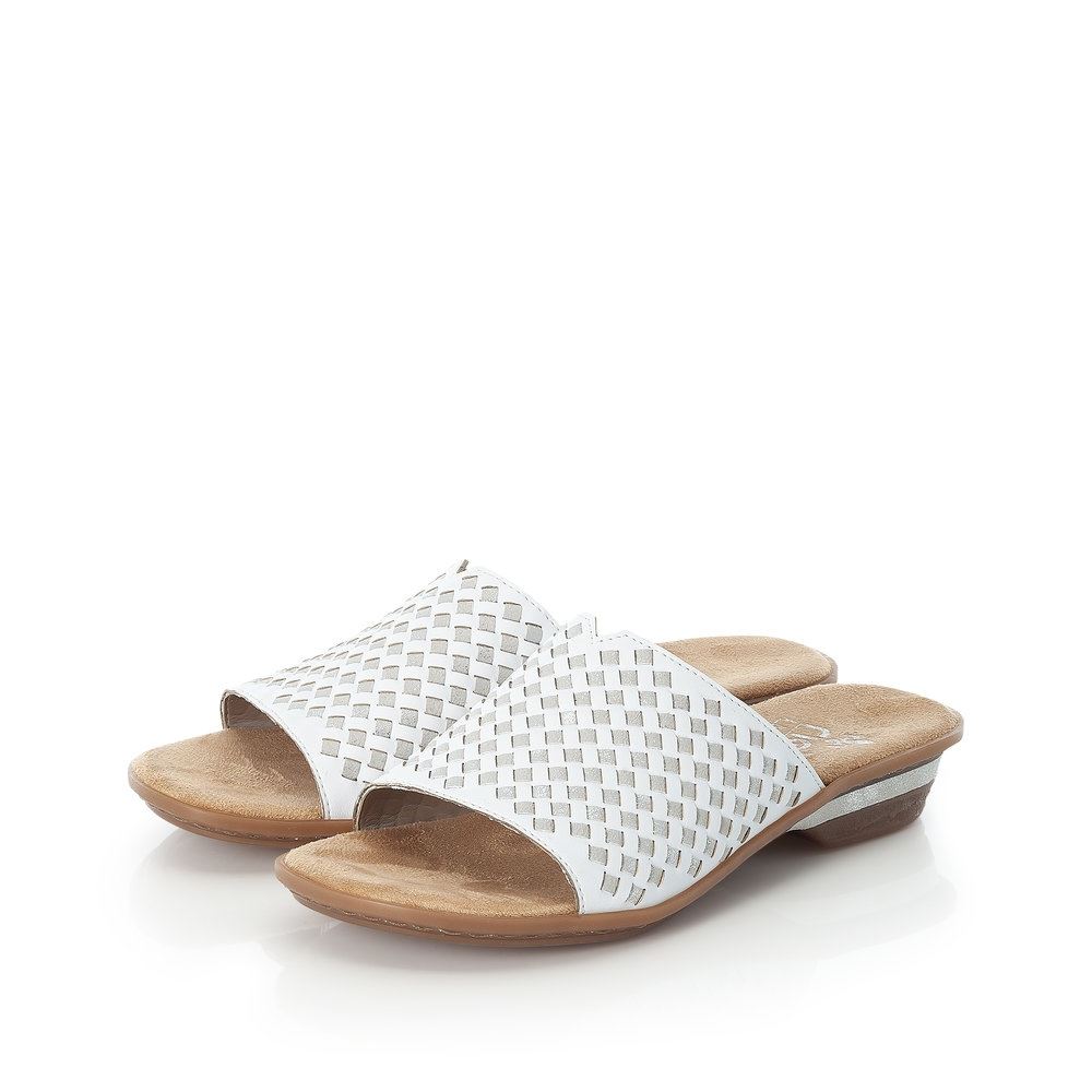 Rieker Pantolette Antistress weiß 63498-80 