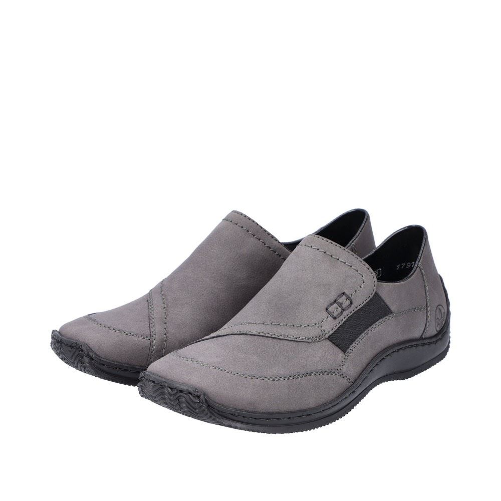 Rieker Antistress Damen Slipper Schlupfschuh grau S22 L1791-45 