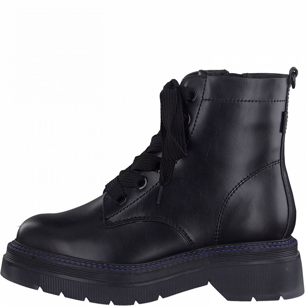 Tamaris Stiefelette Schnürschuh schwarz S21  1-1-25222-27 