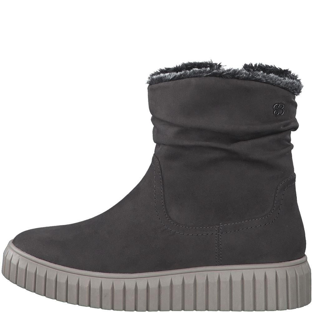 s.Oliver Damen Winterstiefelette Winterboots Warmfutter Plateausohle grau S22 5-5-26455-29 