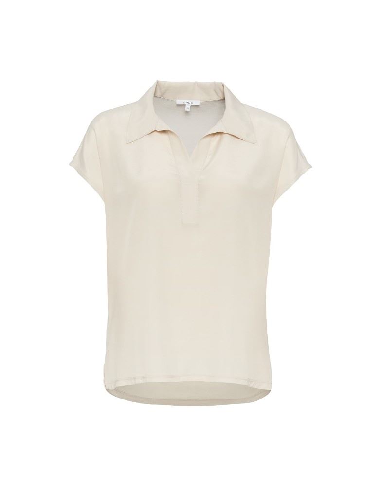 OPUS Shirt Sylvaino Blusenkragen beige grün S12  1003899206100 