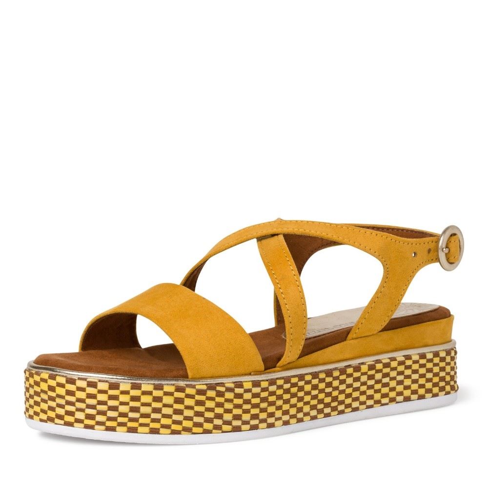 Marco Tozzi Sandale gelb 2-2-28740-24 39 | 656 SAFFRON COM | 