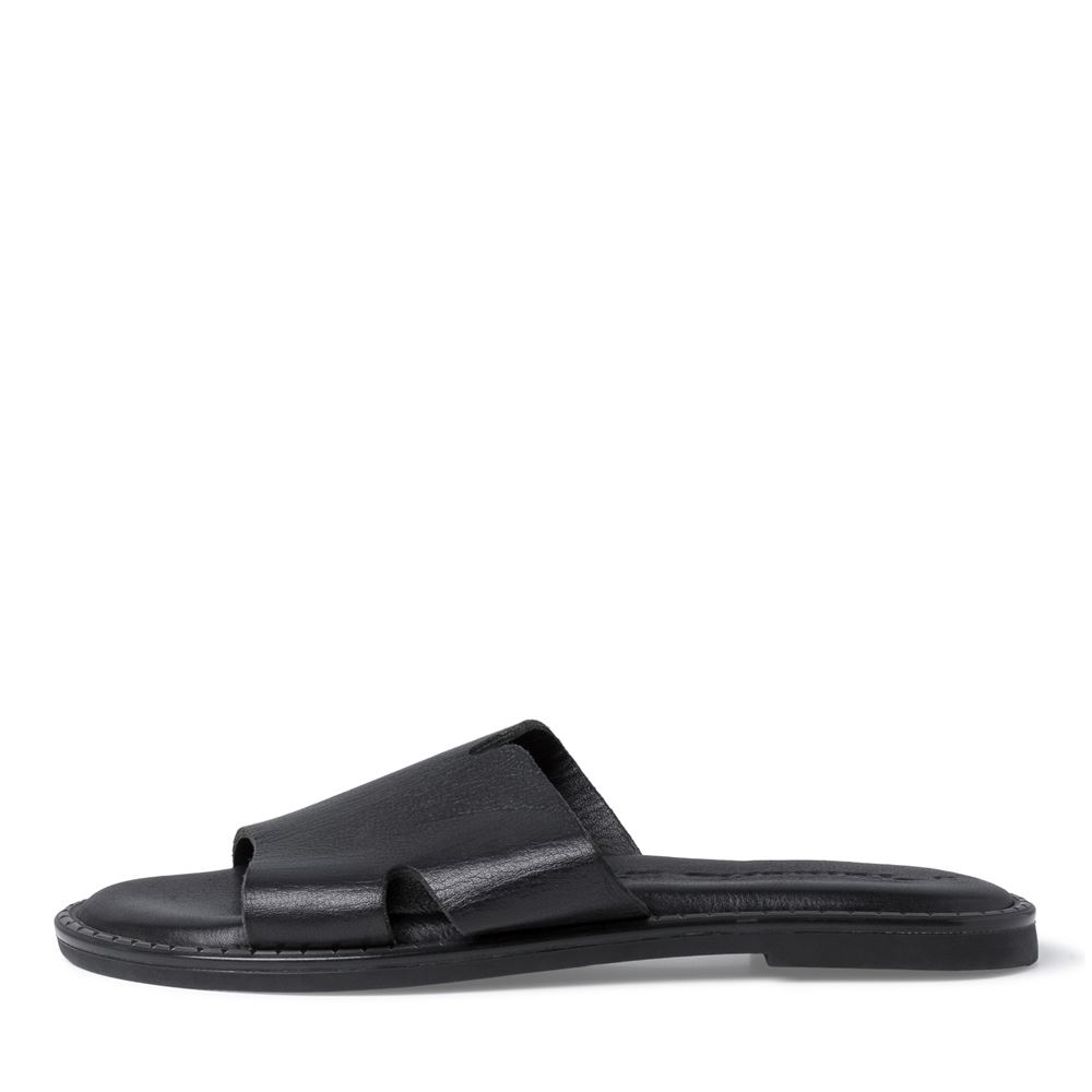 Tamaris Pantolette Leder TOUCHit Fußbett schwarz S12  1-1-27135-28 37 | 001 BLACK | 