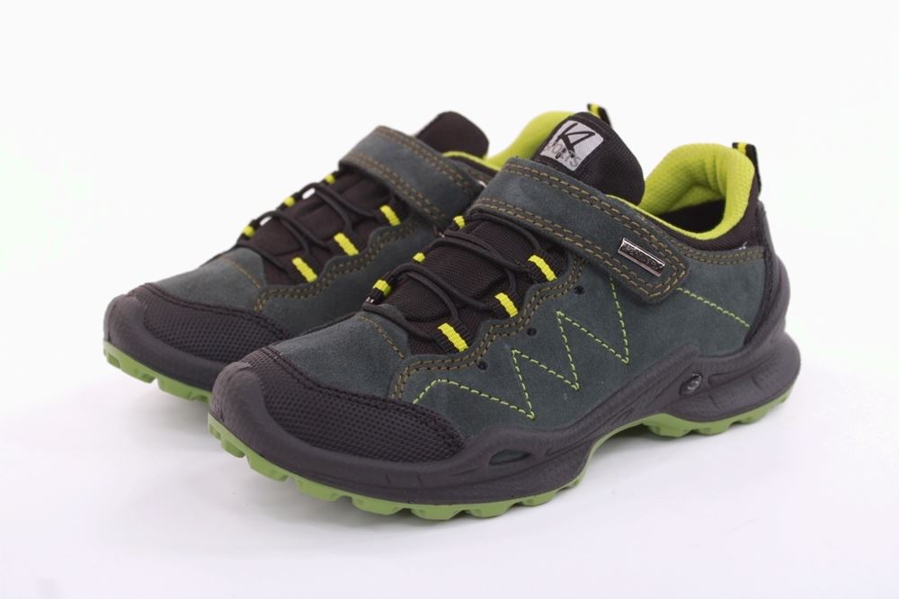 IMAC Kinder-Schuh Outdoor- Schuh Klettverschluss TEX- Membran grün, blau. grau S22 282338 33 | d.grün/grün | 
