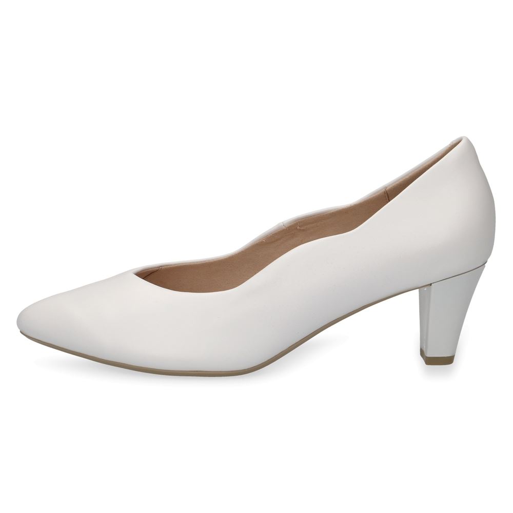 Caprice walking on Air Pumps Leder weiß S13 9-9-22400-20 