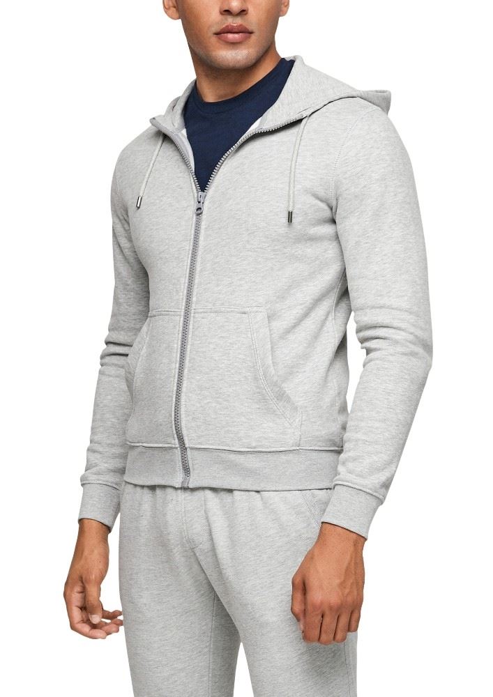 s.Oliver Sweatjacke Kapuze Taschen Noos grau 2055093 