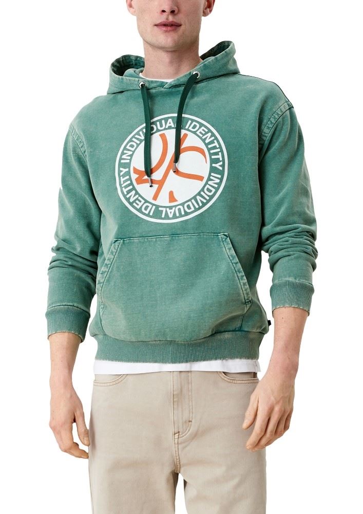QS designed by Kapuzensweatshirt mit Frontprint 2112283 