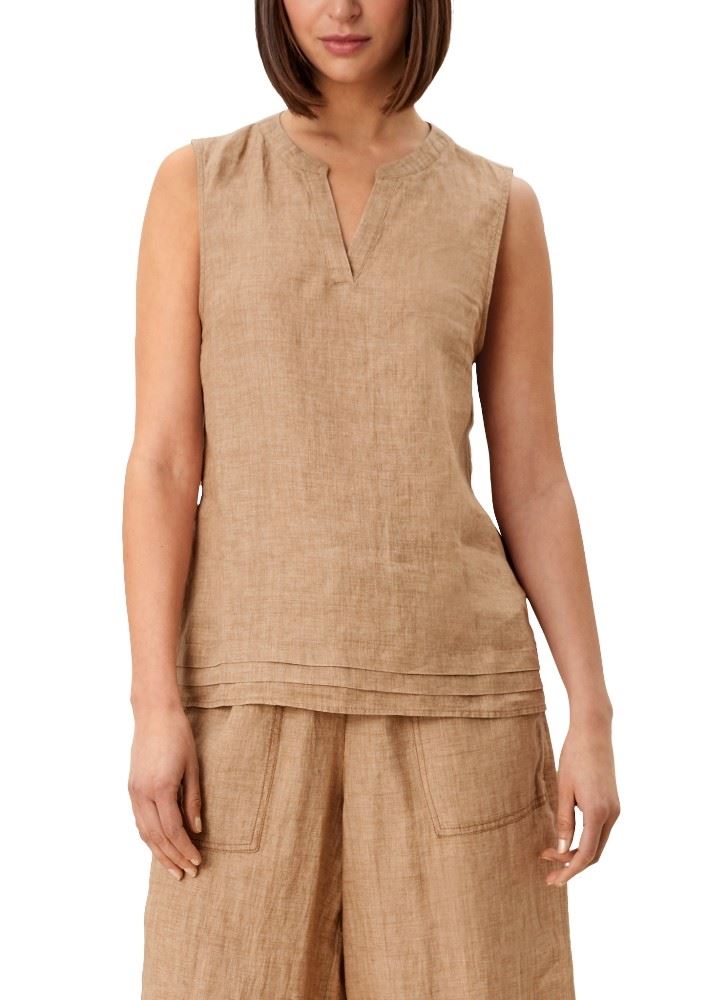 s.Oliver Leinentop mit Layering 2114319 36 | 84W9 BROWN | 