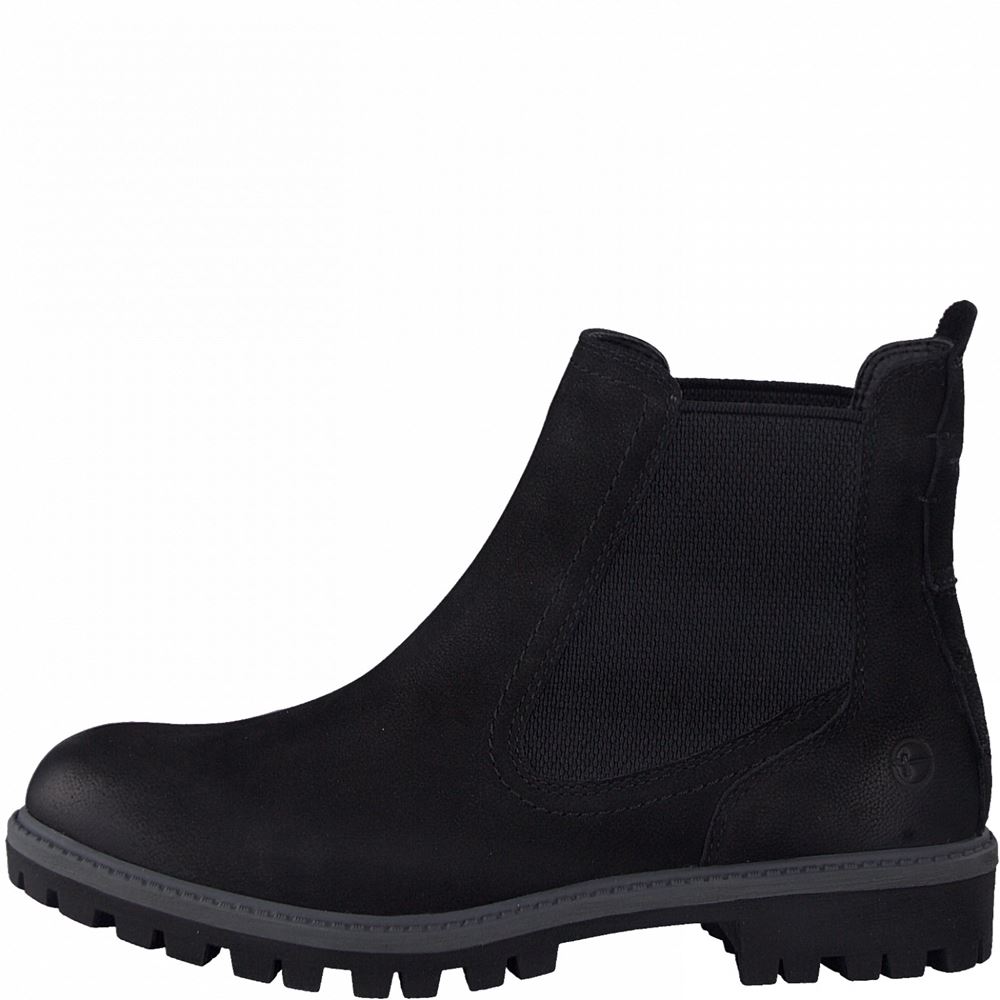 Tamaris Chelsea Boot Leder schwarz S21 1-1-25401-27 