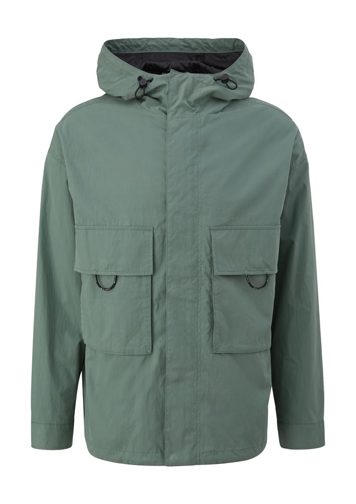 QS designed by Herren Jacke mit aufgesetzten Taschen grün S13  2125500 
