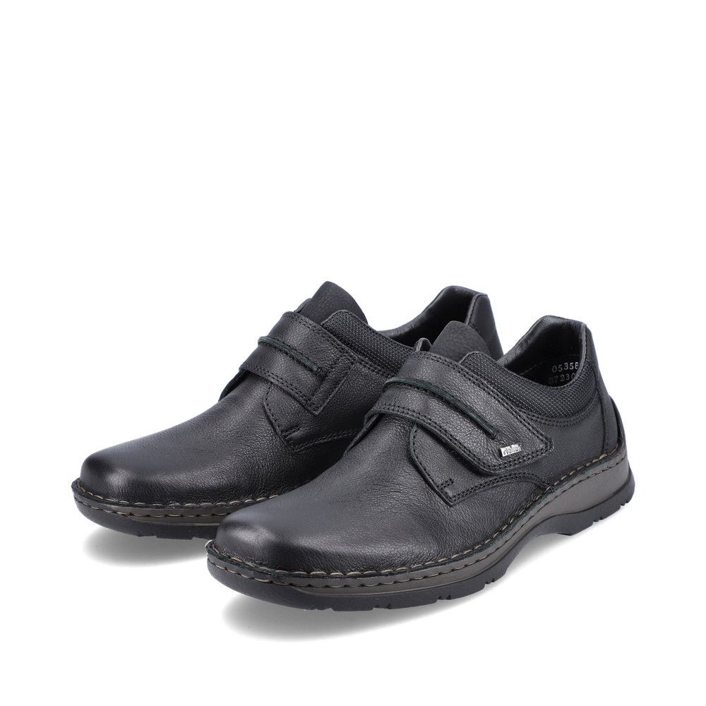 Rieker Antistress Herren Klettschuh schwarz 05358-01 40 | schwarz/schwarz | H