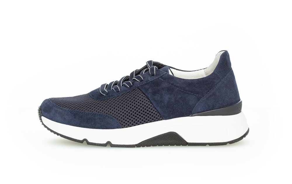 Gabor rollingsoft Damen Sneaker low Materialmix blau  S13   26.897.36 