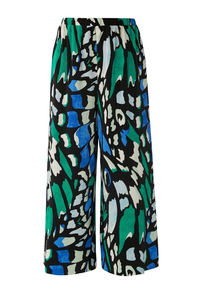 s.Oliver Regular: Culotte mit Allover-Print schwarz S13  2130699 