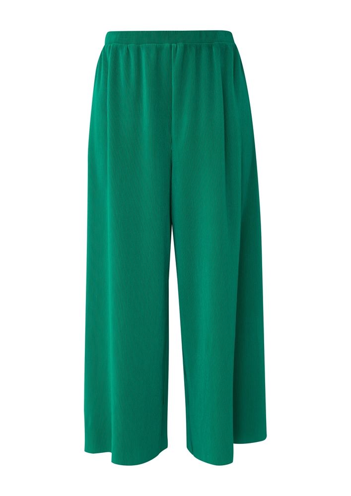 s.Oliver Regular: Culotte mit Plisséefalten grün, schwarz S13  2129625 
