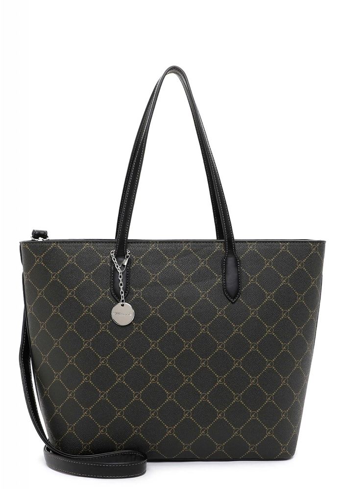 Tamaris Handtasche Shopper Anastasia Logo- Print grün S22 30107,932 