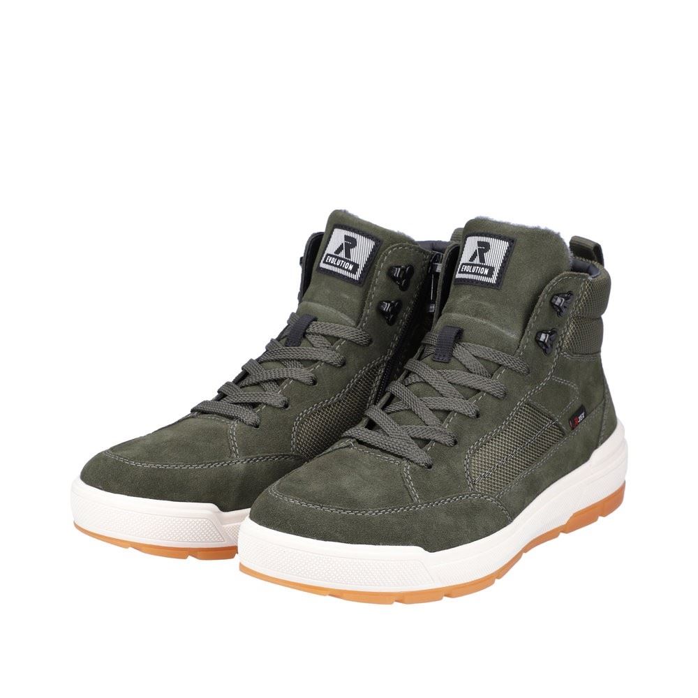 Rieker EVOLUTION Herren Sneaker High Schnürschuh TEX- Membran grün S22 U0069-54 