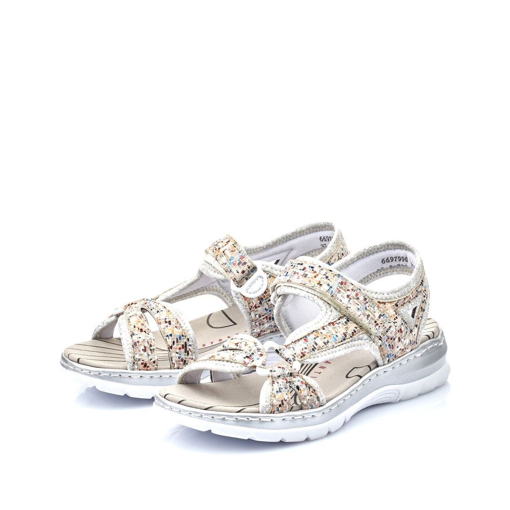 Rieker Damen Trekkingsandalen multi-beige S13  66979-90 