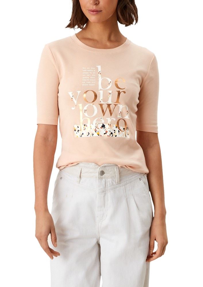 s.Oliver Shirt mit Frontprint Rundhals 2111789 