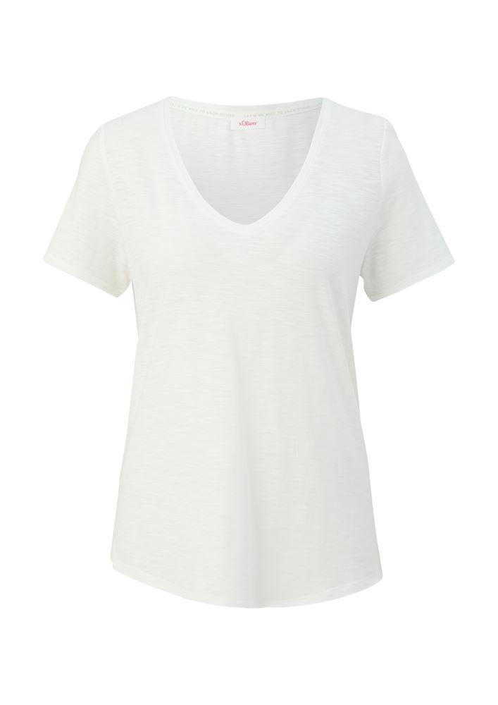 s.Oliver T-Shirt aus Viskosemix  weiss, blau, grün, pink, schwarz S13  2130696 