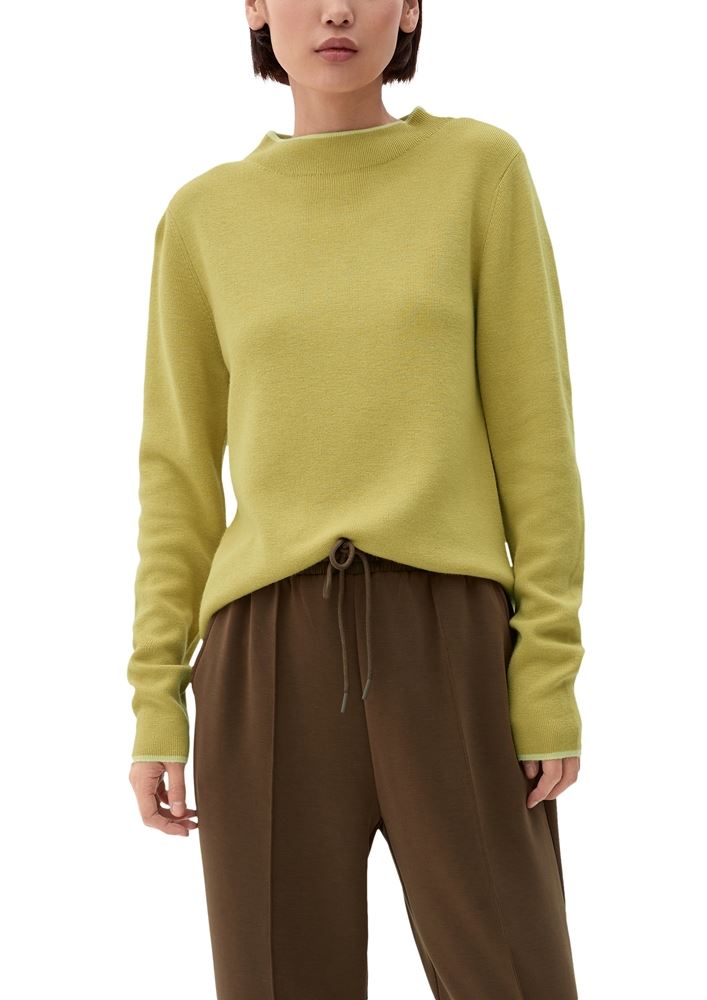 s.Oliver Feinstrickpullover aus Viskosestretch S22 2121145 46 | 82W9 BROWN | 
