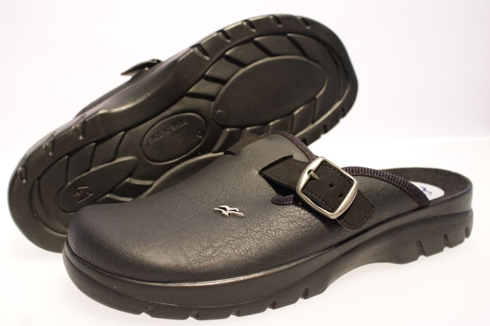 Fly Flot Hausschuh Hauspantolette schwarz 882186 39 | schwarz | 