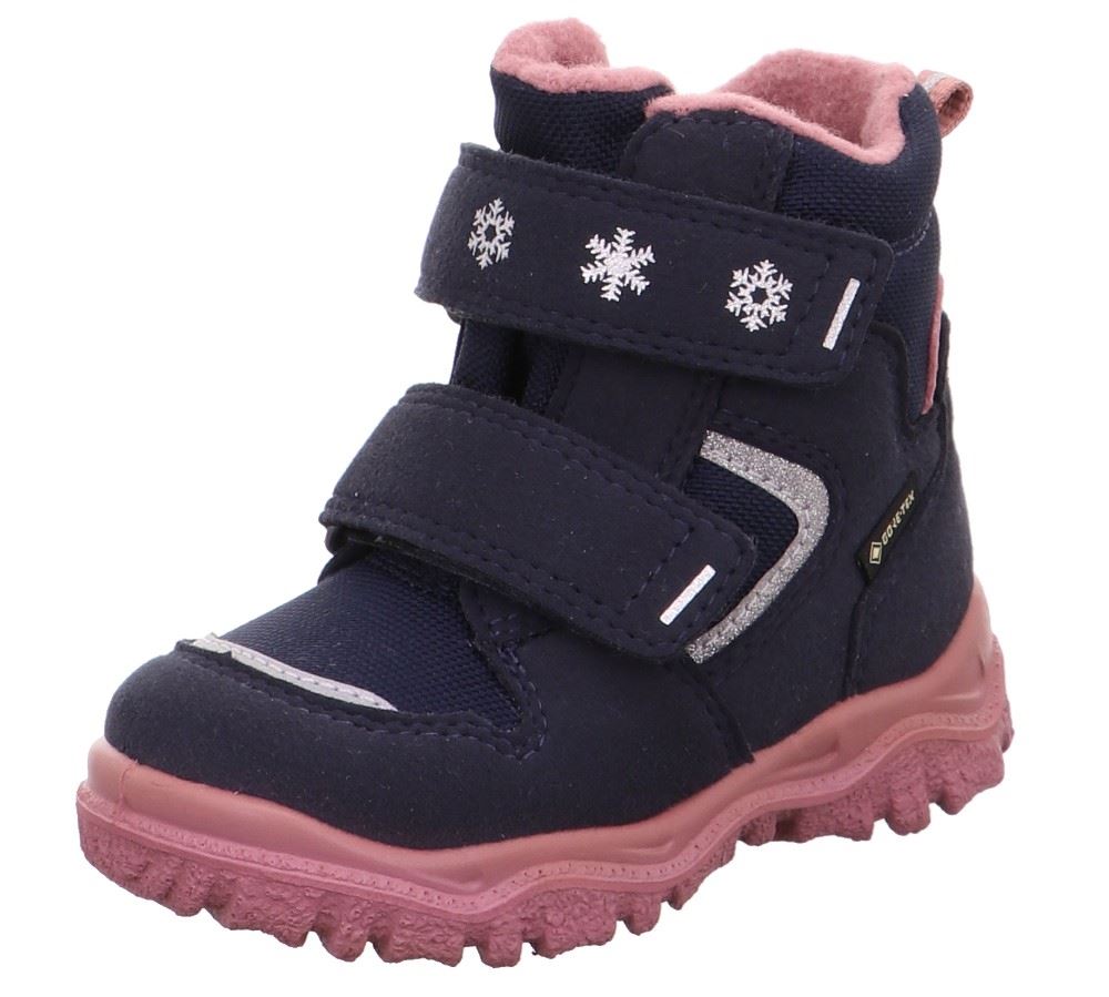 superfit HUSKY Mädchen Winterstiefel Wasserdicht Gore Tex Blau Rosa 1-000045-8010 