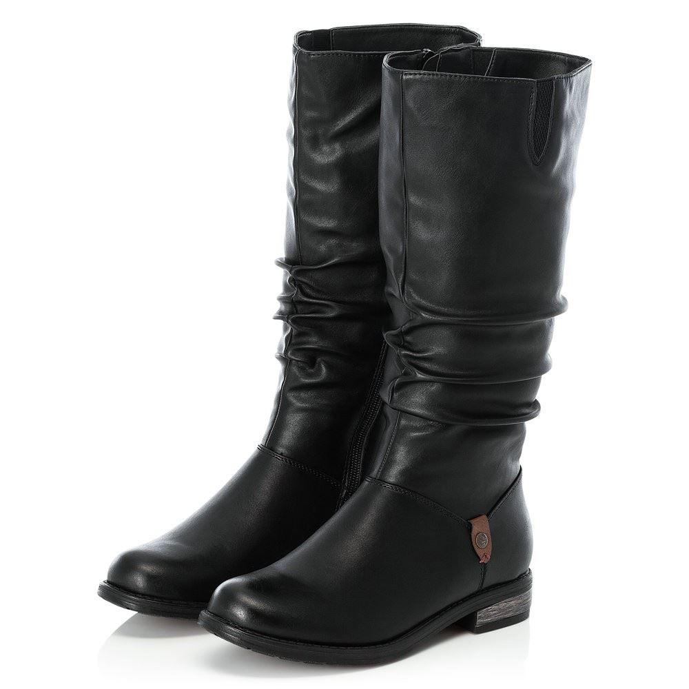 Rieker Stiefel Reißverschluss schwarz 91191 