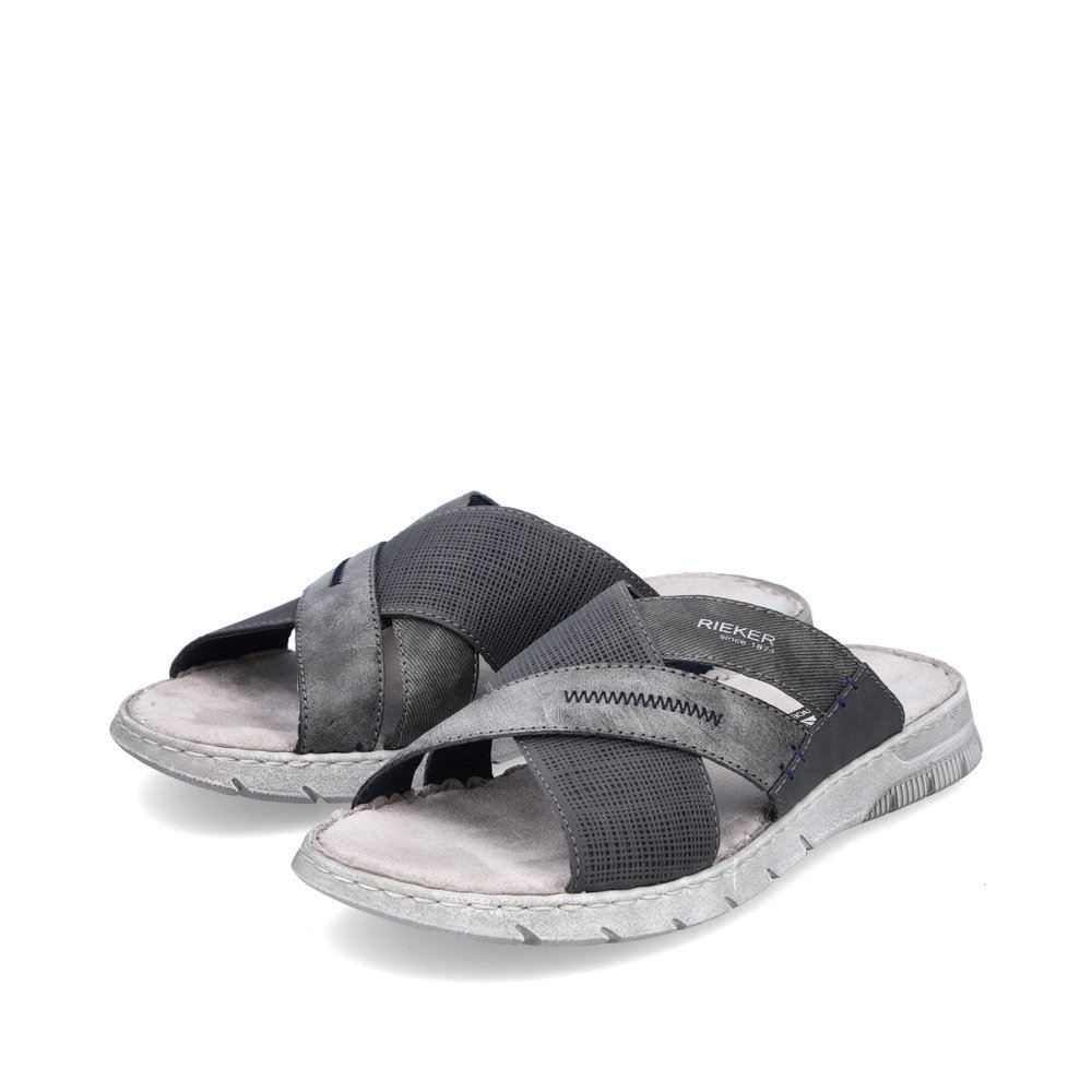 Rieker Antistress Herren Pantoletten mondgrau S13  25289-45 