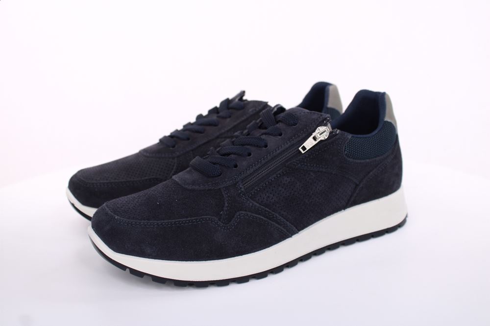 IMAC Herren Sneaker Halbschuh Leder blau S13 352061 