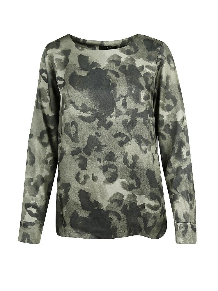 Yaya Langarmshirt 1901184-923 36 | DEEP GREEN DESS | 