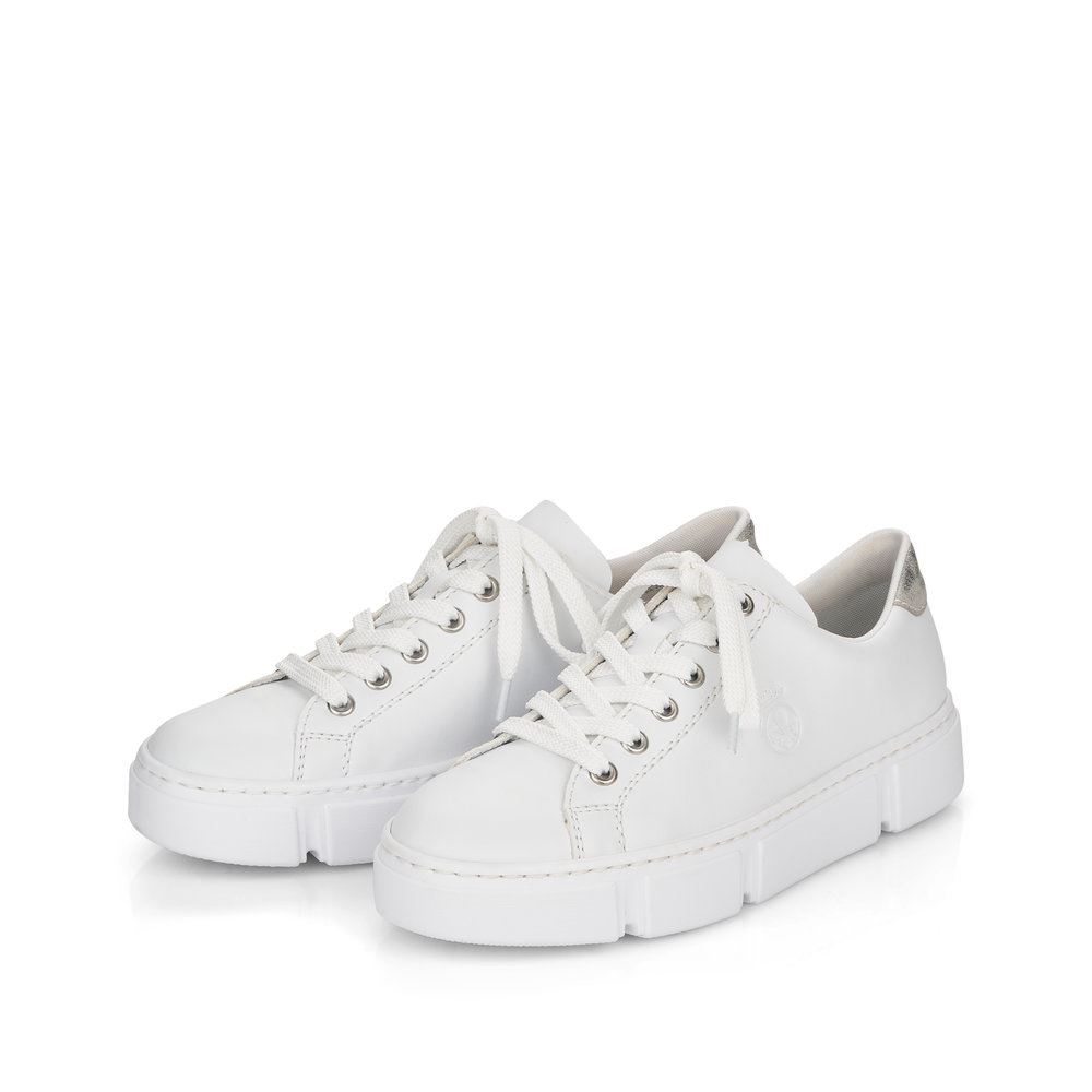 Rieker Antistress Damen Sneaker Schnürhalbschuh weiß S13 N59W1-80 