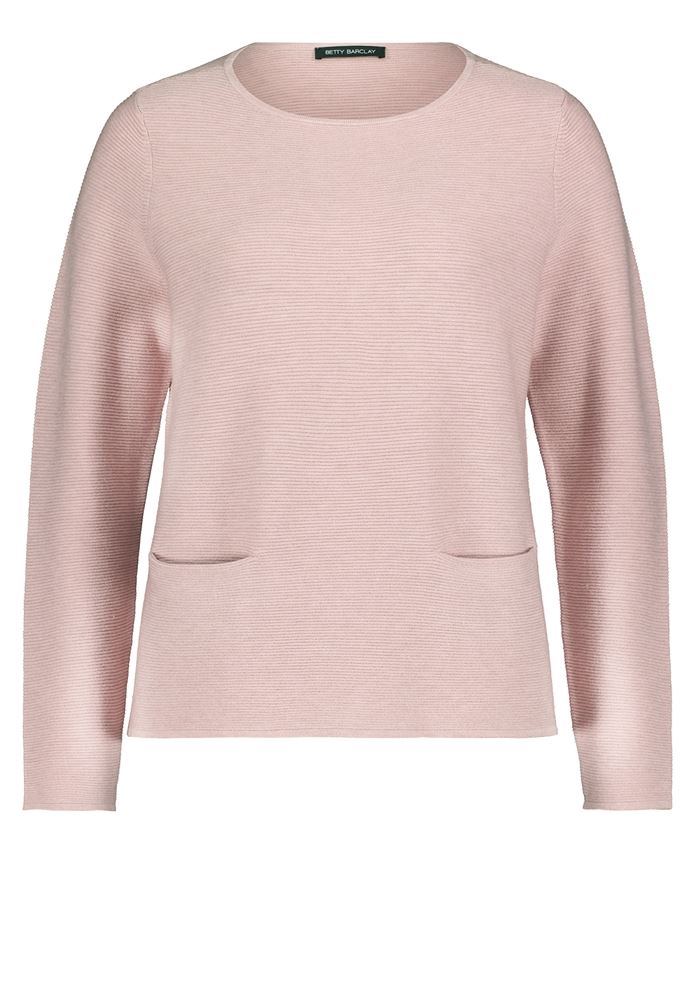 Betty Barclay Feinstrickpullover Nahttaschen rosa S22 57701026 