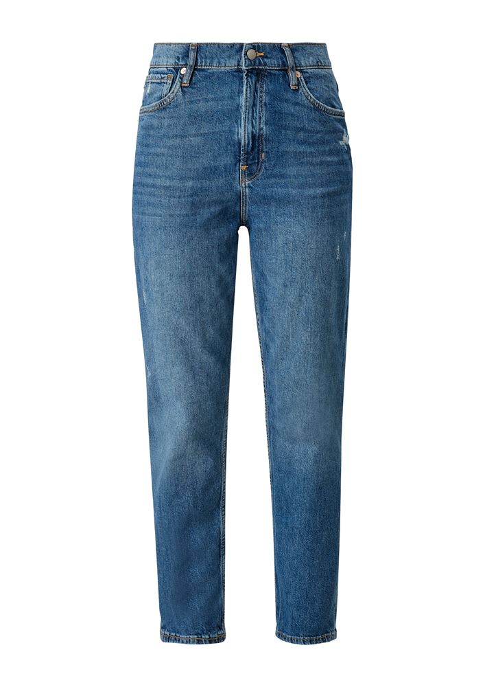 QS designed by 7/8 Jeans destroyed Details relaxed Fit blau S12  2115844 