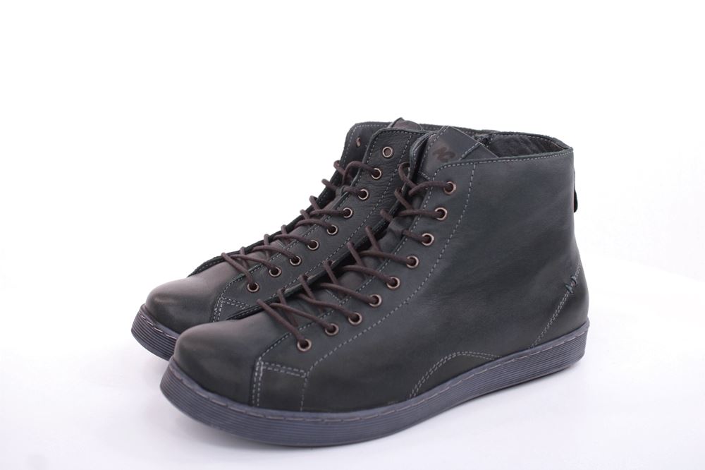 Andrea Conti Damen Stiefeletten Schnürschuh Leder bequem grau S22 0344900261 